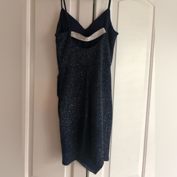 Dillard's Midnight Doll Women's Glitter Mini Dress - Picture 2 of 3